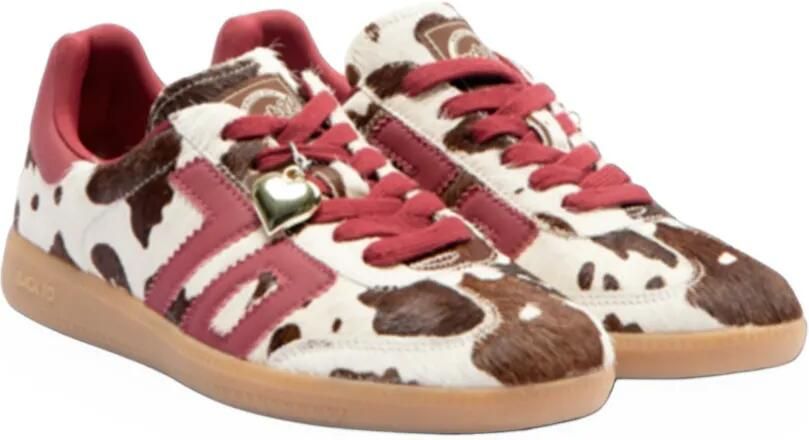BACK 70 Cloud cow-print heart-charm sneakers Beige - Foto 2