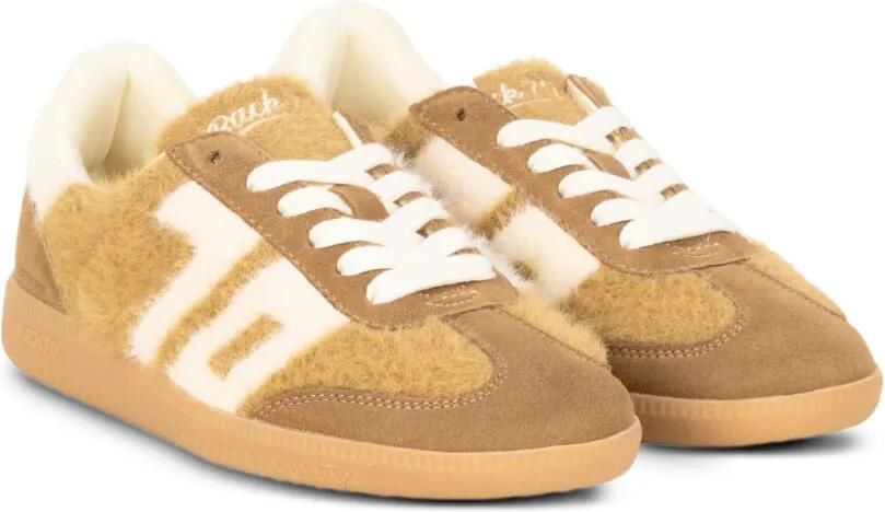 BACK 70 Cloud sneakers van imitatiebont met vlakken Geel - Foto 3