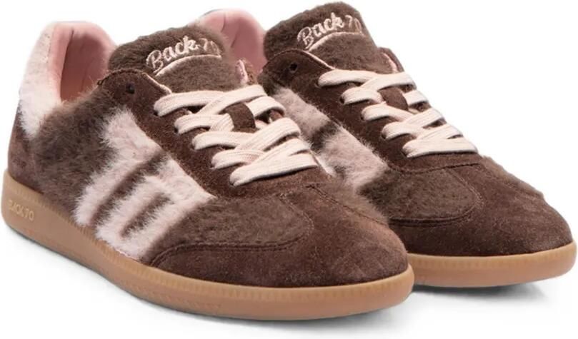 BACK 70 Cloud mohair sneakers met textuur Bruin - Foto 3