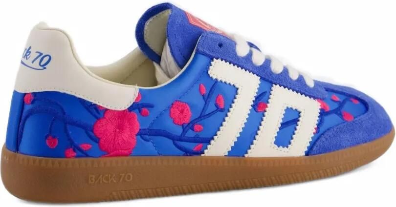 BACK 70 Ghost sneakers met geborduurde bloemen Blauw - Foto 4