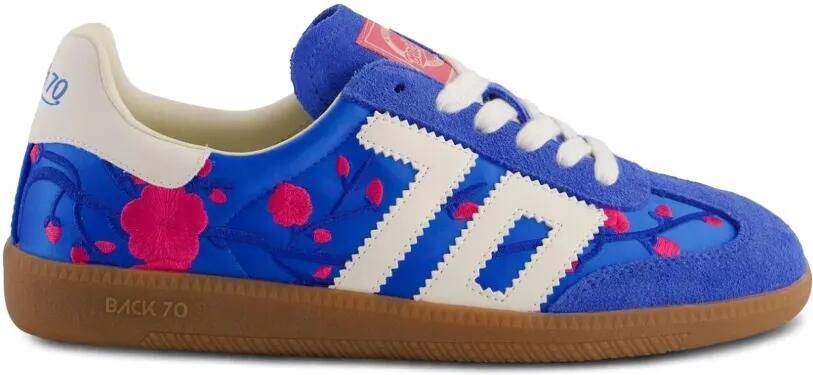 BACK 70 Ghost sneakers met geborduurde bloemen Blauw - Foto 5