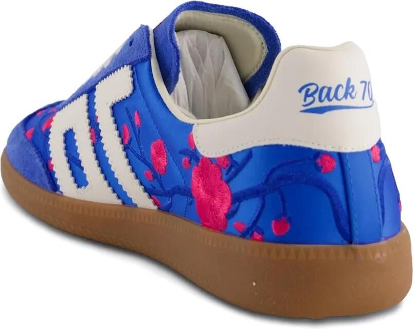 BACK 70 Ghost sneakers met geborduurde bloemen Blauw - Foto 2