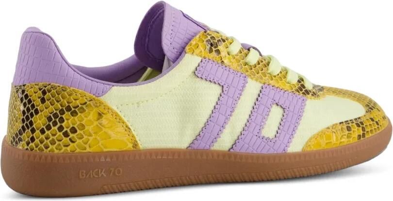 BACK 70 Ghost sneakers met slangen-effect Geel