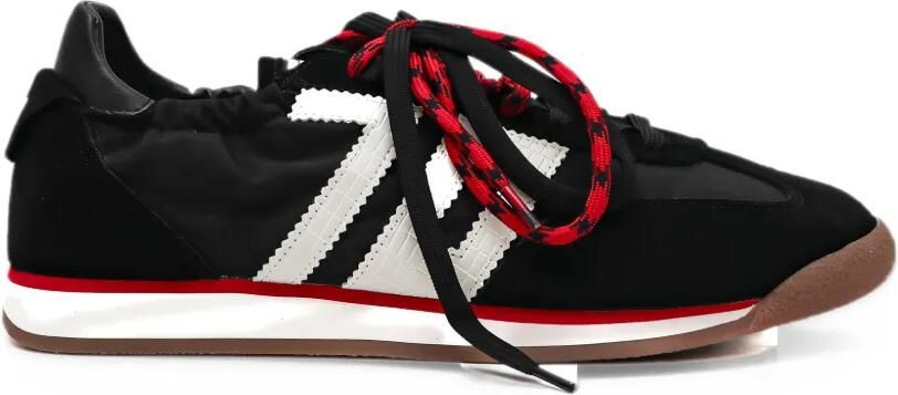 BACK 70 Rocket suede-panel sneakers Zwart