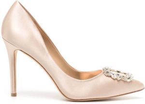 Badgley Mischka Pumps verfraaid met kristallen Roze