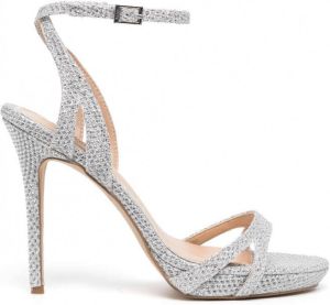 Badgley Mischka Arianna glinsterende sandalen Zilver