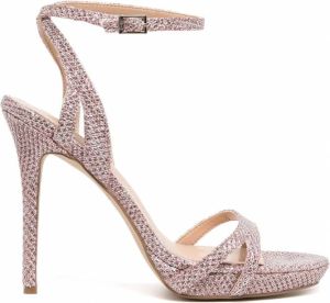 Badgley Mischka Arianna Glanzende sandalen Roze