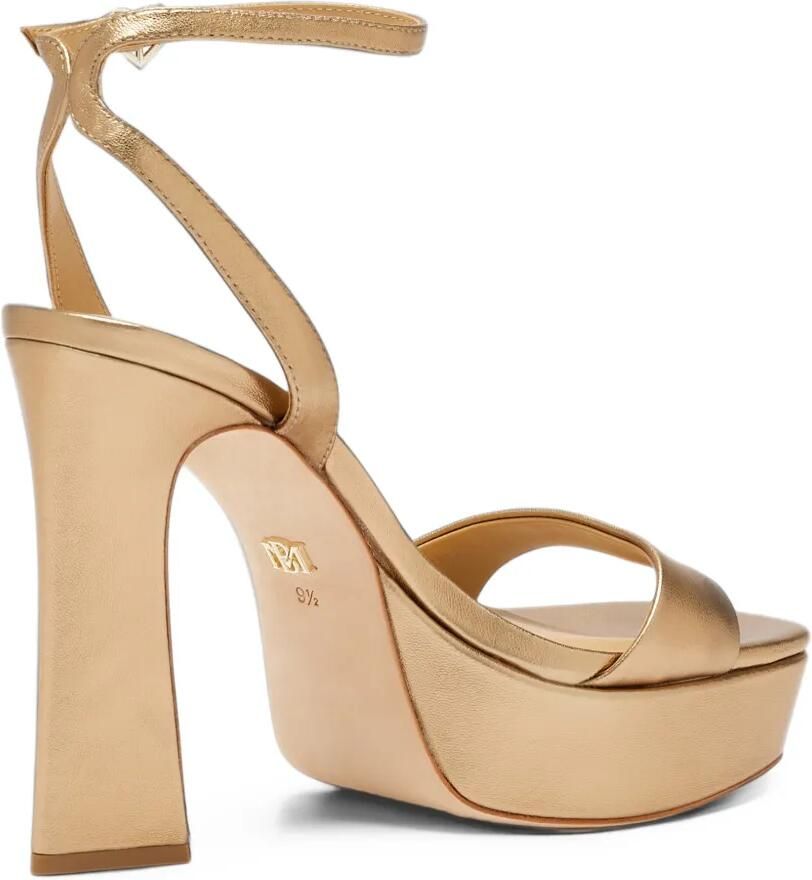 Badgley Mischka Caia sandalen met plateau Goud - Foto 2