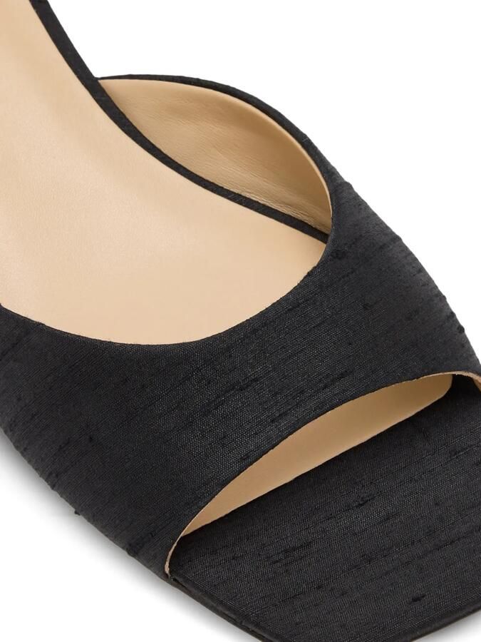 Badgley Mischka Oahu zijden sandalen verfraaid met kristallen Zwart - Foto 2
