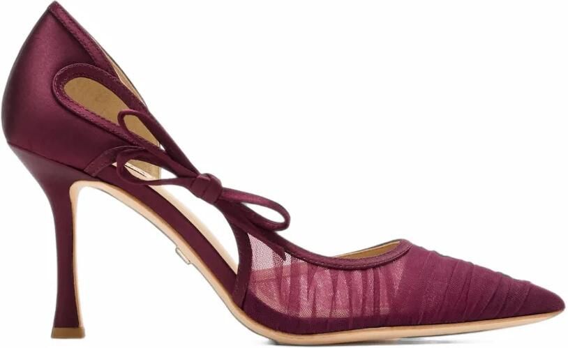 Badgley Mischka Rayna pumps met strikdetail Rood