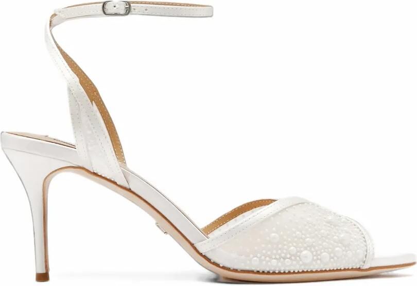 Badgley Mischka Rhea heeled sandals Wit