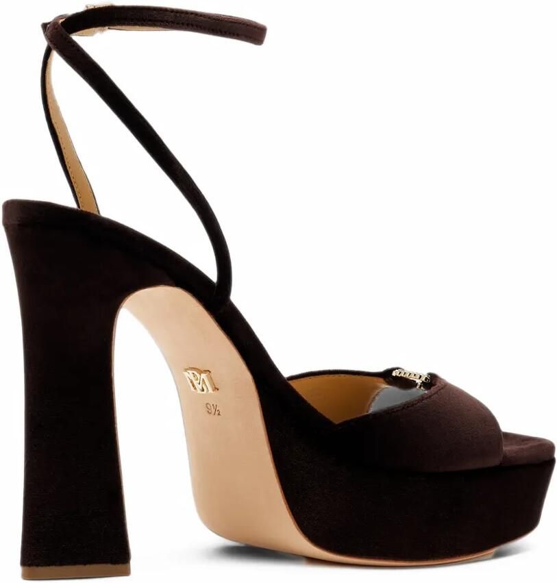 Badgley Mischka Romina sandalen met plateauzool en verfraaid met kristallen Bruin - Foto 2