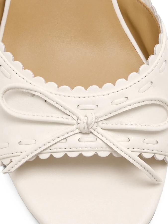 Badgley Mischka Yaritza sandalen met strikdetail Wit - Foto 3