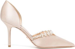 Badgley Mischka Pumps verfraaid met kristallen Goud
