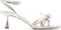 Badgley Mischka Loyalty 60mm leren sandalen Zilver - Thumbnail 1