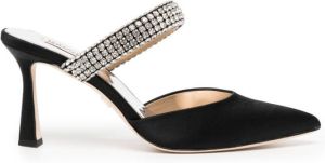 Badgley Mischka Sadiya muiltjes met juwelen Zwart