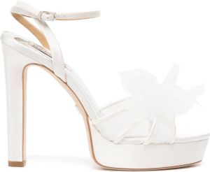 Badgley Mischka Socorie sandalen met plateauzool Wit