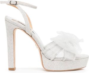 Badgley Mischka Socorie sandalen met plateauzool Zilver