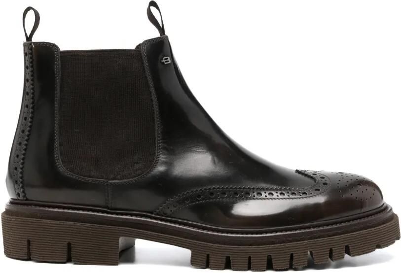 Baldinini brogue-detail Chelsea boots Bruin - Foto 3