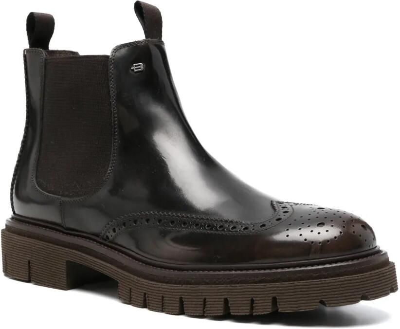 Baldinini brogue-detail Chelsea boots Bruin - Foto 2