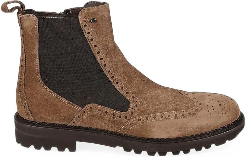Baldinini brogue-detail suede boots Bruin