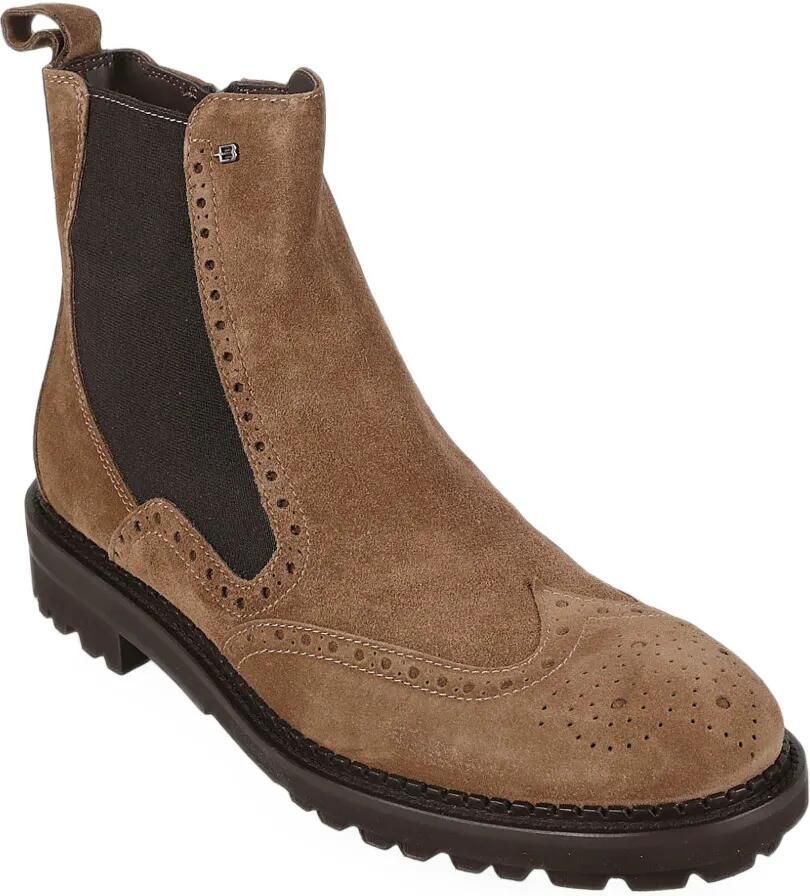 Baldinini brogue-detail suede boots Bruin - Foto 2