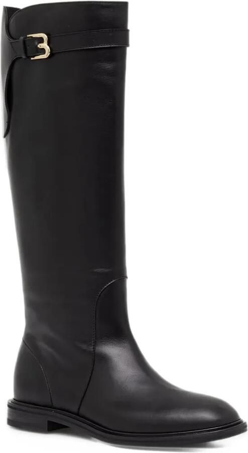 Baldinini buckle-detail knee-high boots Zwart - Foto 3
