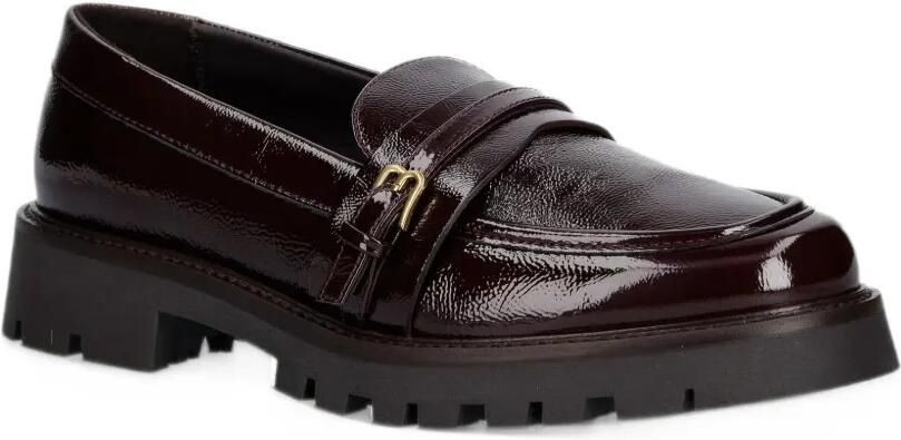 Baldinini buckle-detail lug-sole loafers Rood - Foto 2