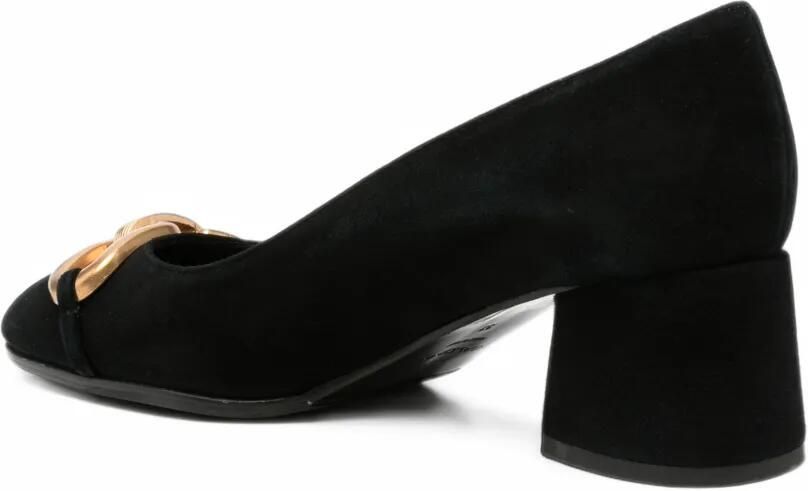 Baldinini Suède pumps met schakelketting Zwart - Foto 3