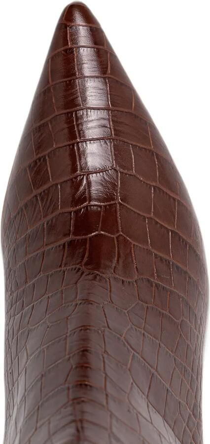 Baldinini crocodile-effect knee-high boots Bruin - Foto 2