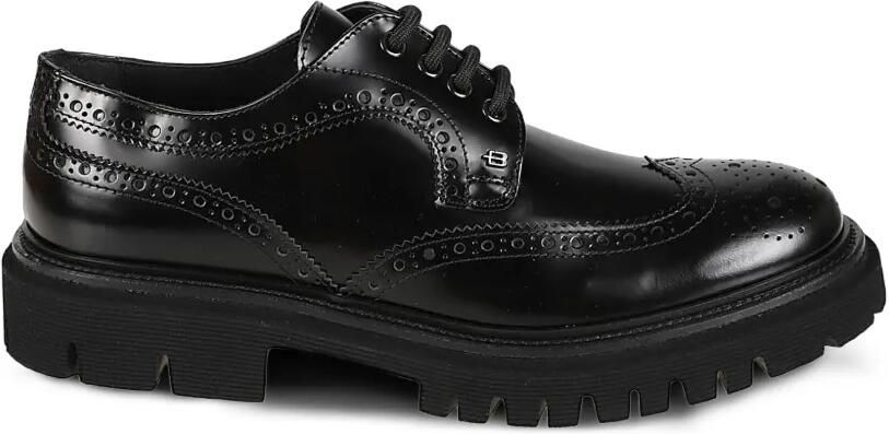 Baldinini Derby schoenen met chunky zool en brogue-detail Zwart