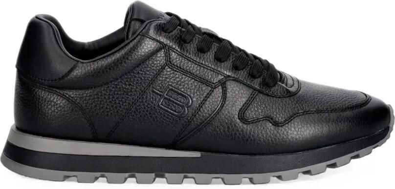 Baldinini Leren sneakers met logo-reliëf Zwart