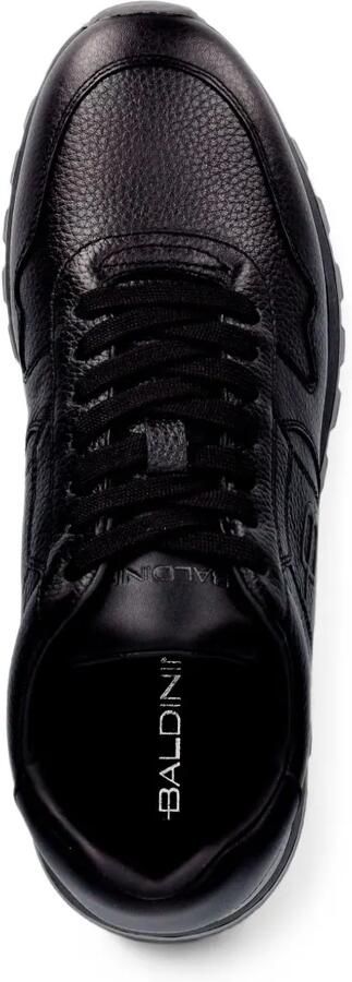 Baldinini Leren sneakers met logo-reliëf Zwart - Foto 4