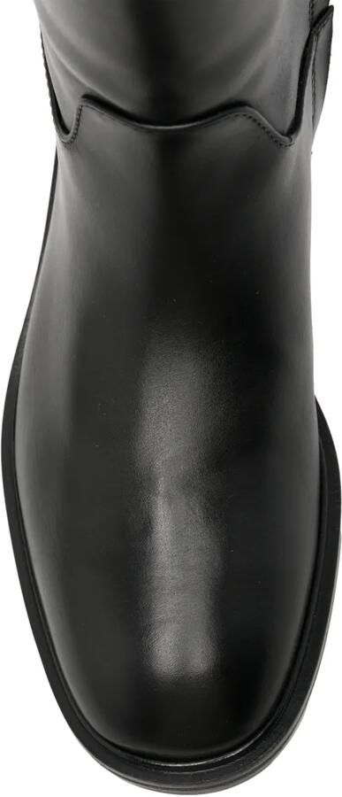 Baldinini logo-plaque knee-high boots Zwart - Foto 4