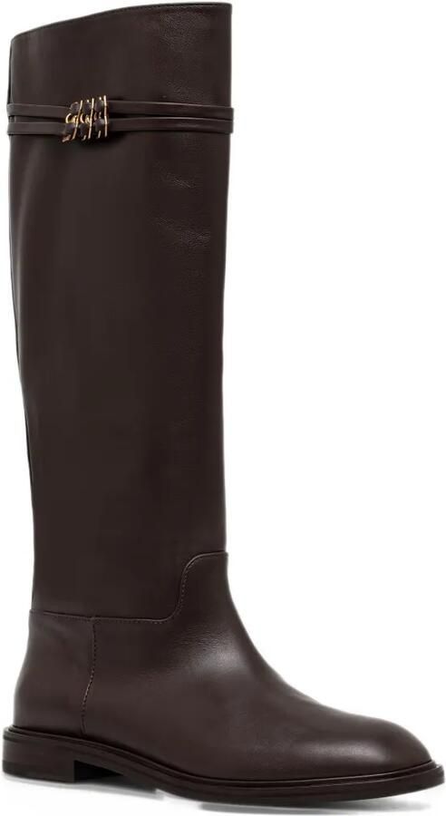 Baldinini logo-plaque leather boots Bruin - Foto 2