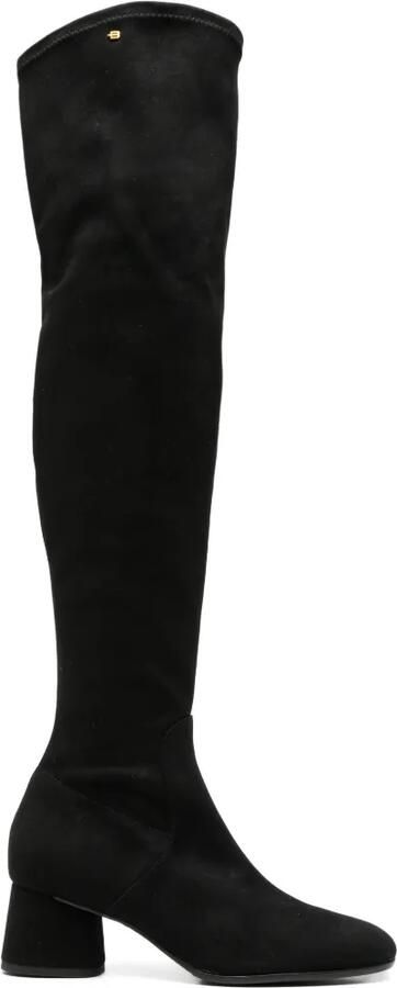 Baldinini over-the-knee suede boots Zwart - Foto 2