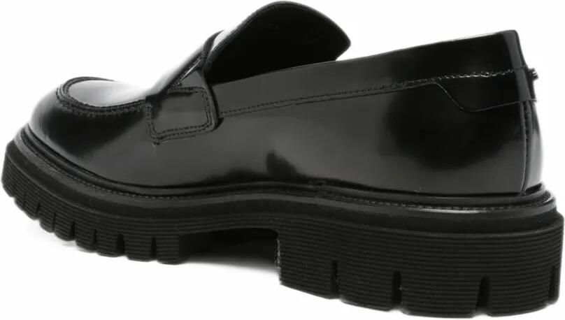 Baldinini patent-leather chunky-sole loafers Zwart - Foto 2
