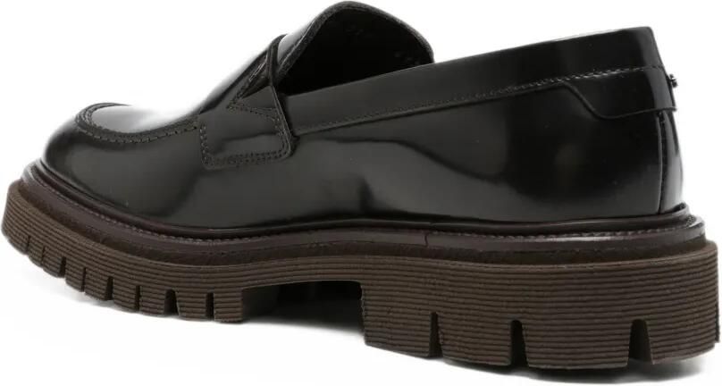 Baldinini Lakleren loafers met profielzool Zwart - Foto 2