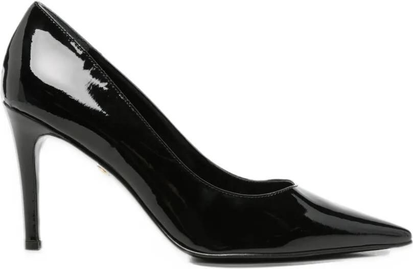 Baldinini patent-leather pointed-toe pumps Zwart