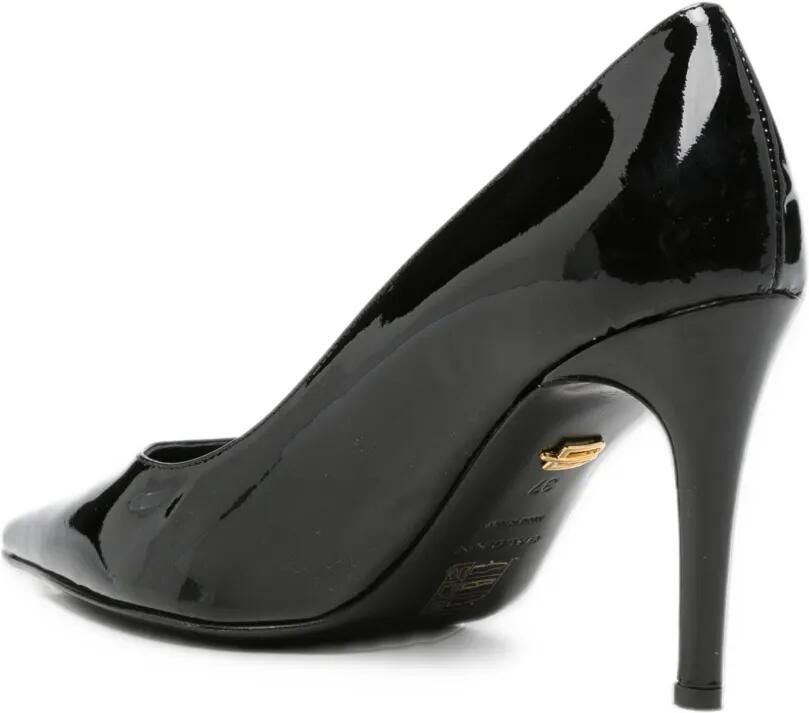 Baldinini patent-leather pointed-toe pumps Zwart - Foto 2