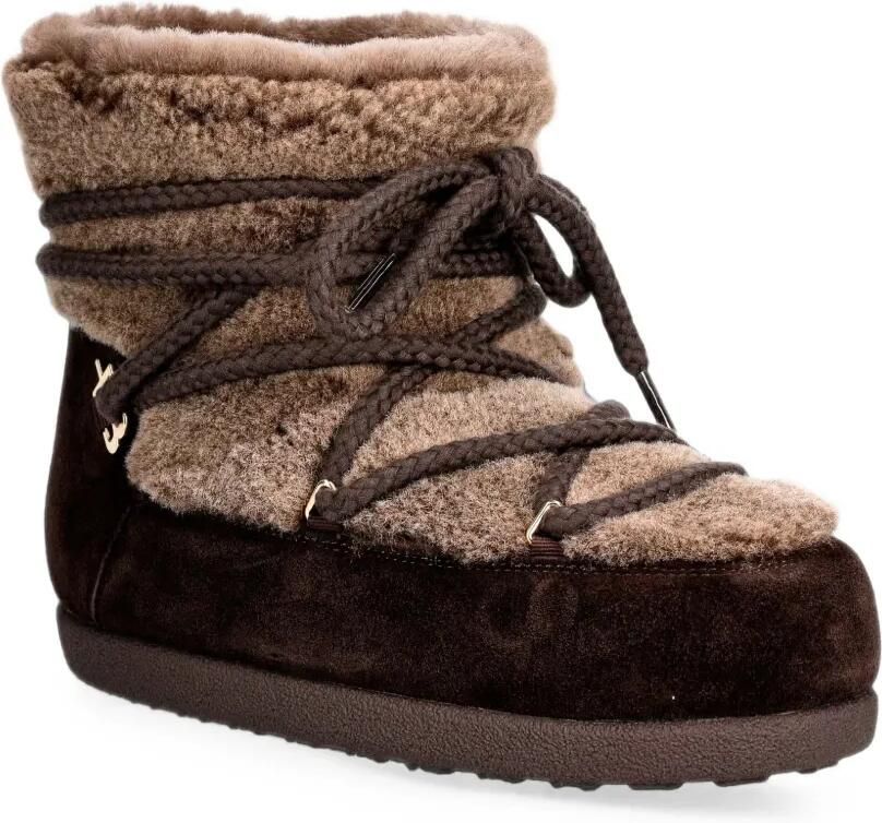 Baldinini shearling-trim lace-up boots Bruin - Foto 3