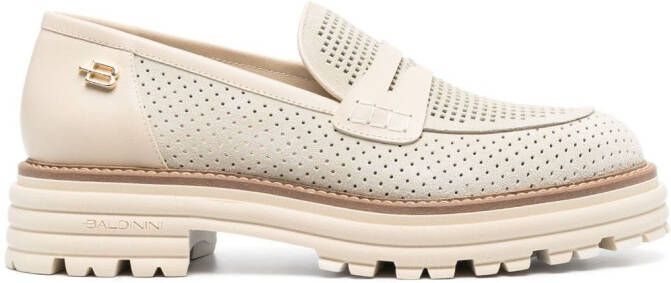Baldinini Loafers met kralen Beige