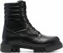 Baldinini Leren combat boots Zwart - Thumbnail 1