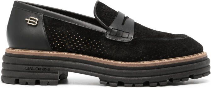 Baldinini Loafers met kralen Zwart