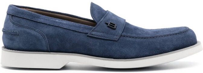 Baldinini Loafers met logoplakkaat Blauw