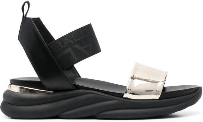 Baldinini Metallic sandalen Zwart