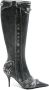 Balenciaga Cagole leren enkellaarzen 90 mm Grijs - Thumbnail 1
