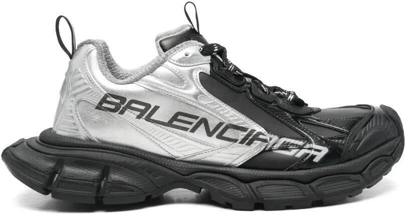 Balenciaga 3XL sandalen met metallic-effect en vlakken Zwart