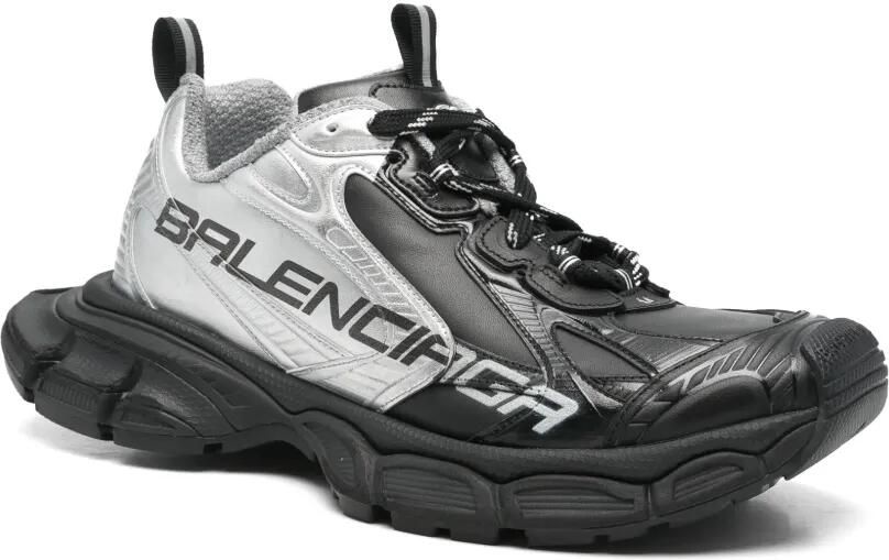 Balenciaga 3XL sandalen met metallic-effect en vlakken Zwart - Foto 4