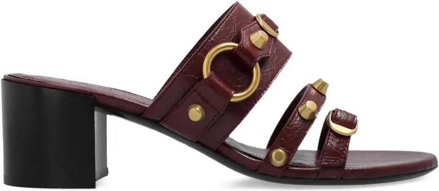 Balenciaga 65 mm leren sandalen met hak Rood